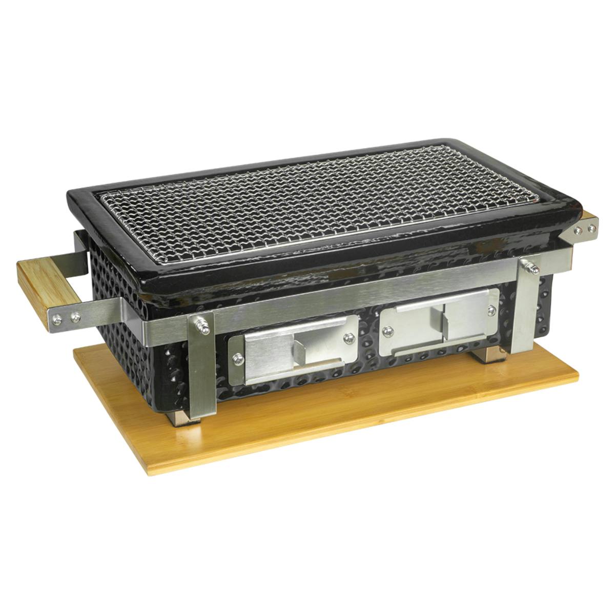 KAMADO IMS-15HSQ BLACK Square Ψησταριά Κάρβουνου Hibachi