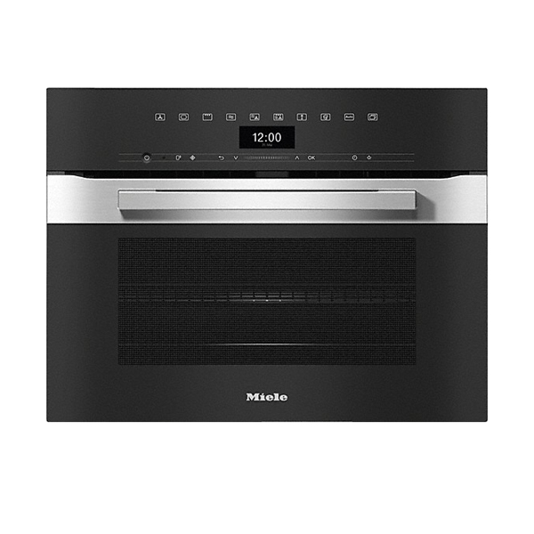 MIELE H 7440 BMX Built-In Compact Microwave with Automatic Programmes, Obsidiant Black, 43 lt