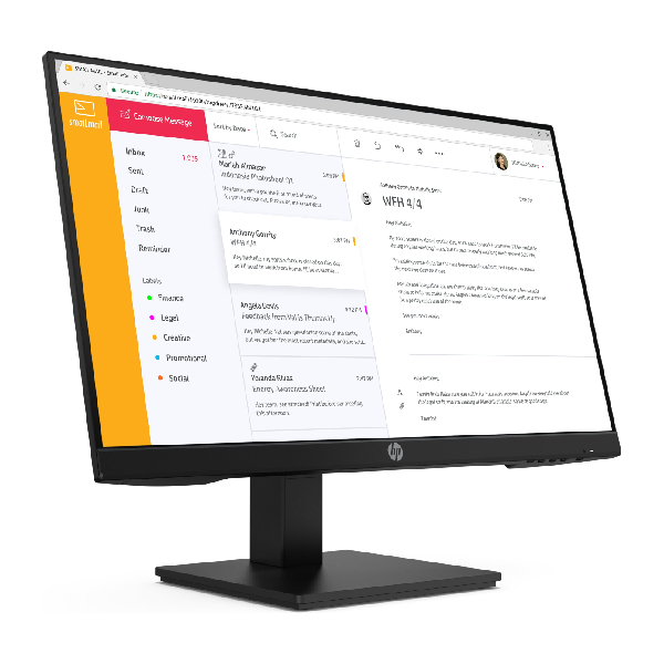 HP P24H G4 7VH44AA Business Οθόνη Ηλεκτρονικού Υπολογιστή, 24” product image  | image 2