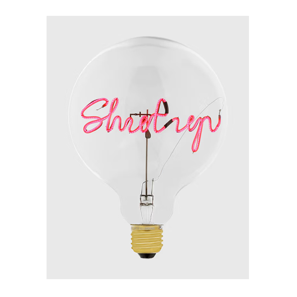 MITB 904091R E27 LED Bulb Handmade Shut Up