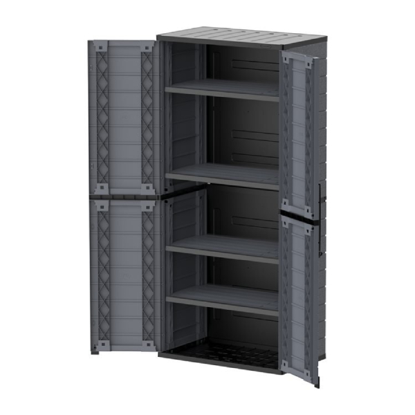 DURAMAX IDMOFST001CG Ντουλάπα Κήπου 81X47X178 cm, Γκρίζο | Duramax| Image 2