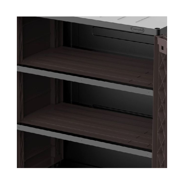 DURAMAX IDMOFST003DW Ντουλάπα Κήπου 81X47X90 cm Καφέ product image  | image 3