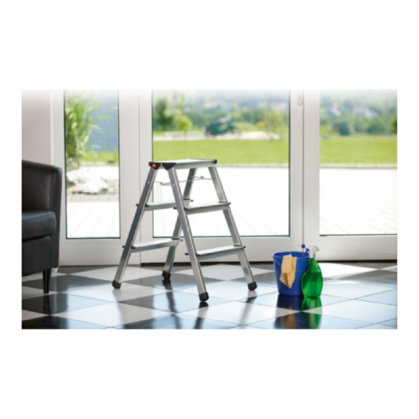 HAILO D60 Σκάλα Αλουμινίου Διπλή 3+3 σκαλιών product image  | image 5