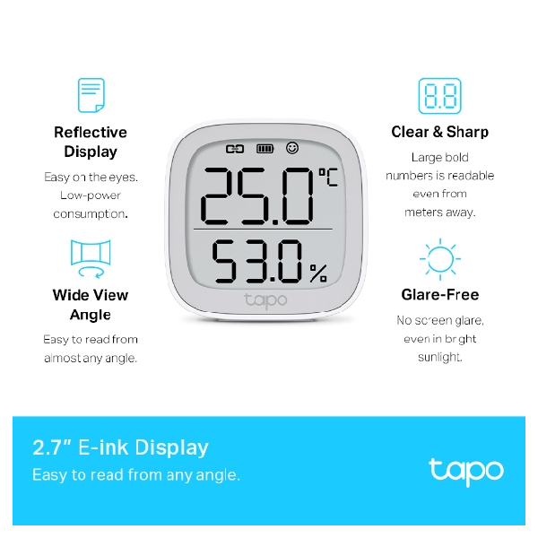 TP-LINK Tapo T315 Smart Ανιχνευτής Θερμοκρασίας Και Υγρασίας | Tp-link| Image 2