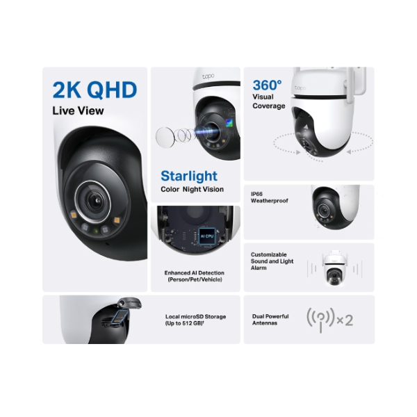TP-LINK TAPO C520WS Ενσύρματη Kάμερα Εξωτερικού Χώρου | Tp-link| Image 2