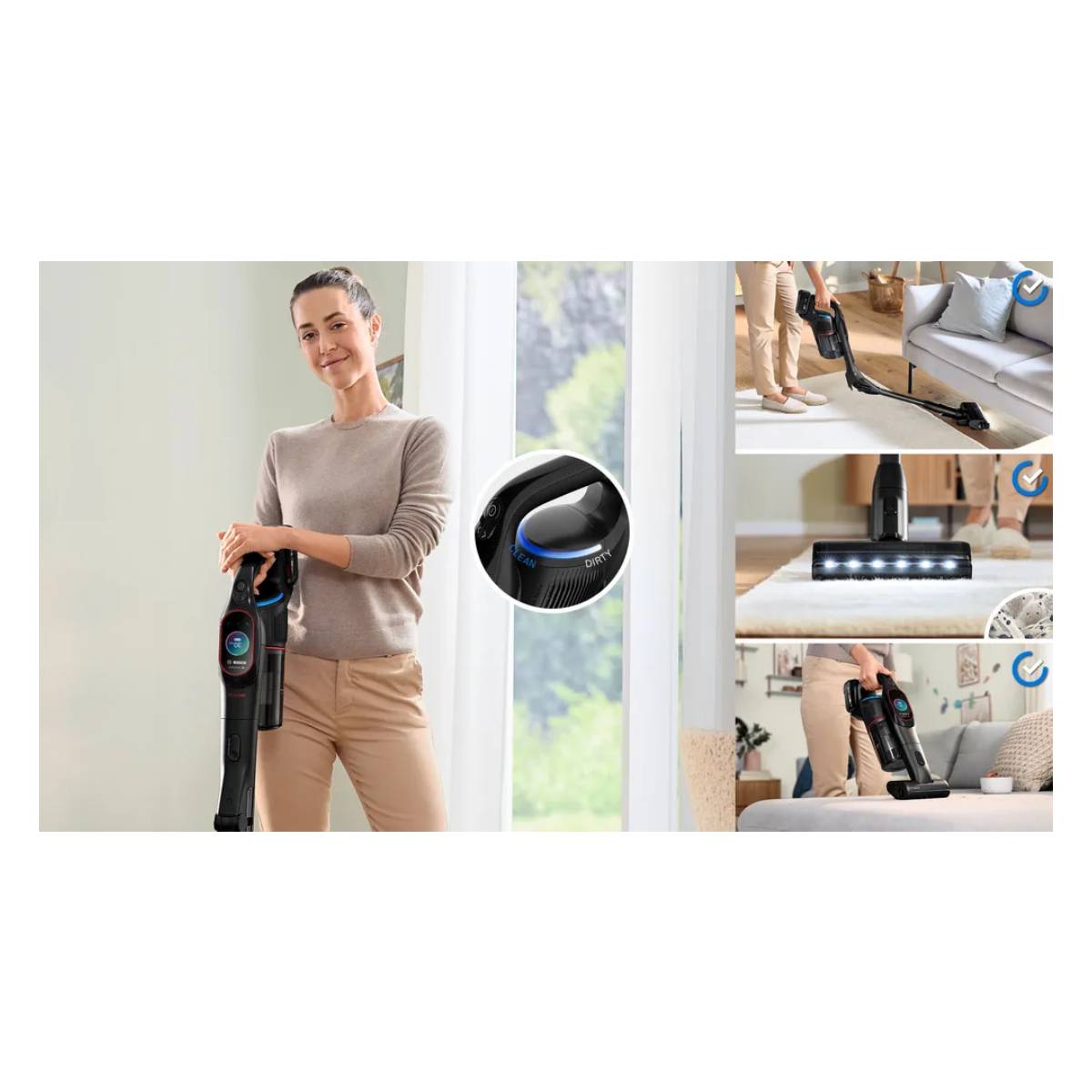 BOSCH BCS1051POW Unlimited 10 ProPower Ασύρματη Σκούπα Χειρός, Μαύρο | Bosch| Image 3