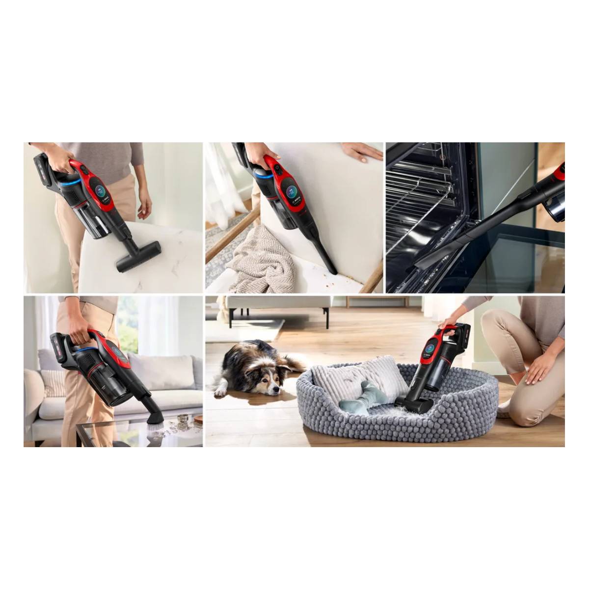 BOSCH BCS1041PET Unlimited 10 ProAnimal Ασύρματη Σκούπα Χειρός, Κόκκινο | Bosch| Image 3