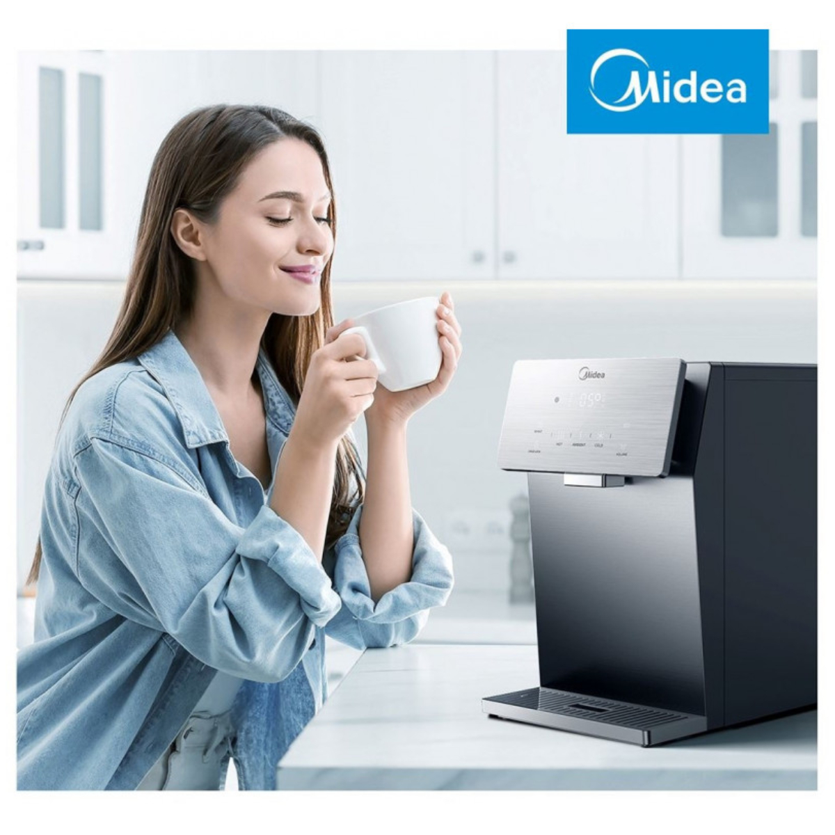 MIDEA JL2245T-E-IOT Ψυγείο/Καθαριστής Νερού με WiFi, Σκούρο Ασημί | Midea| Image 4