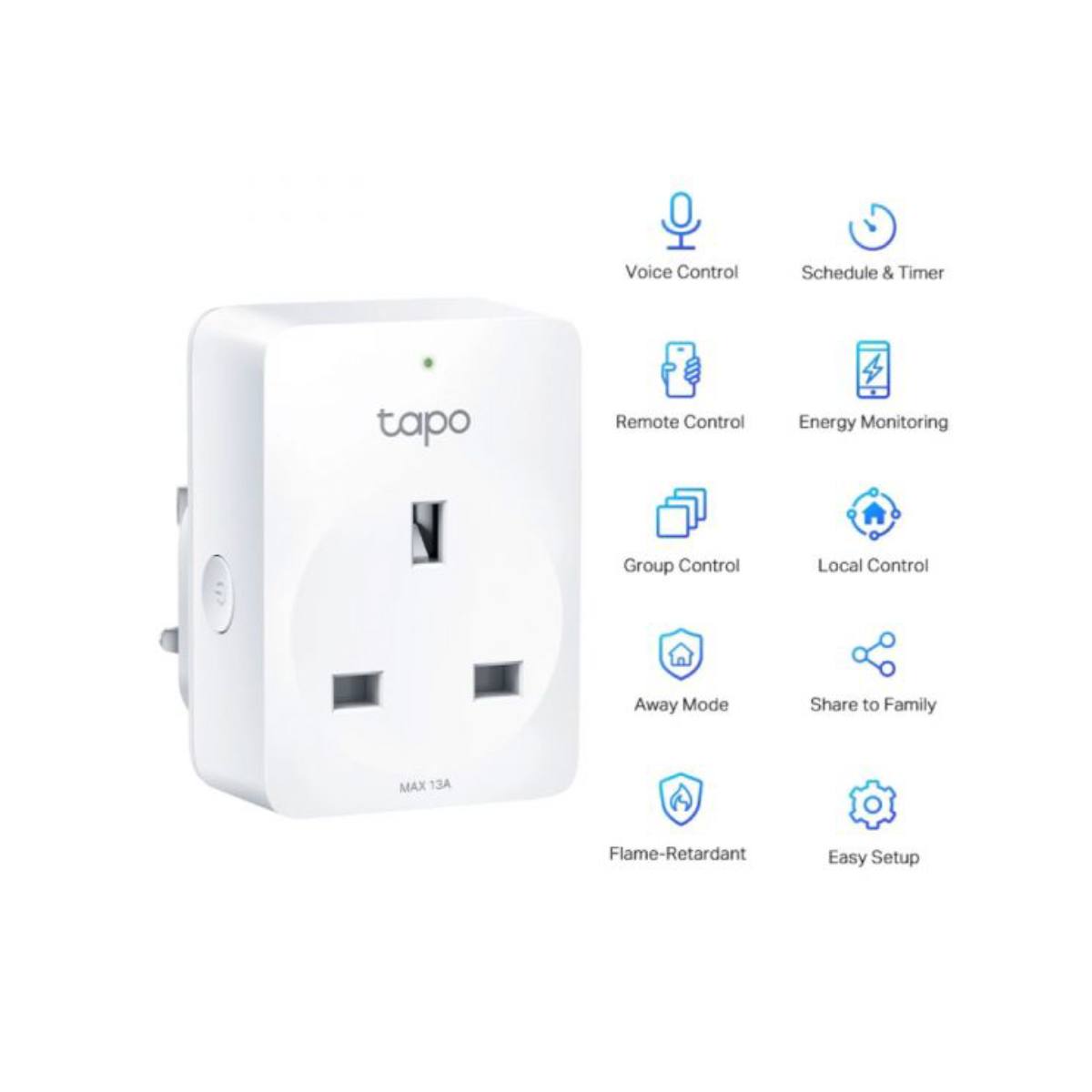 TP-LINK Tapo P110 Mini Smart Wi-Fi Plug UK, 2 Pieces | Tp-link| Image 2