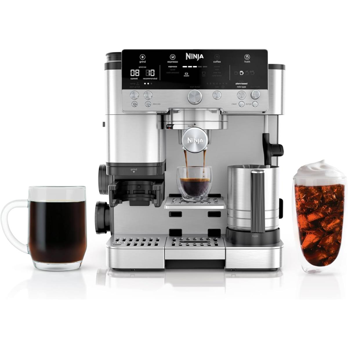 NINJA ES601 Luxe Πλήρως Αυτόματη Μηχανή Espresso, Ανοξείδωτο Ατσάλι | Ninja| Image 2