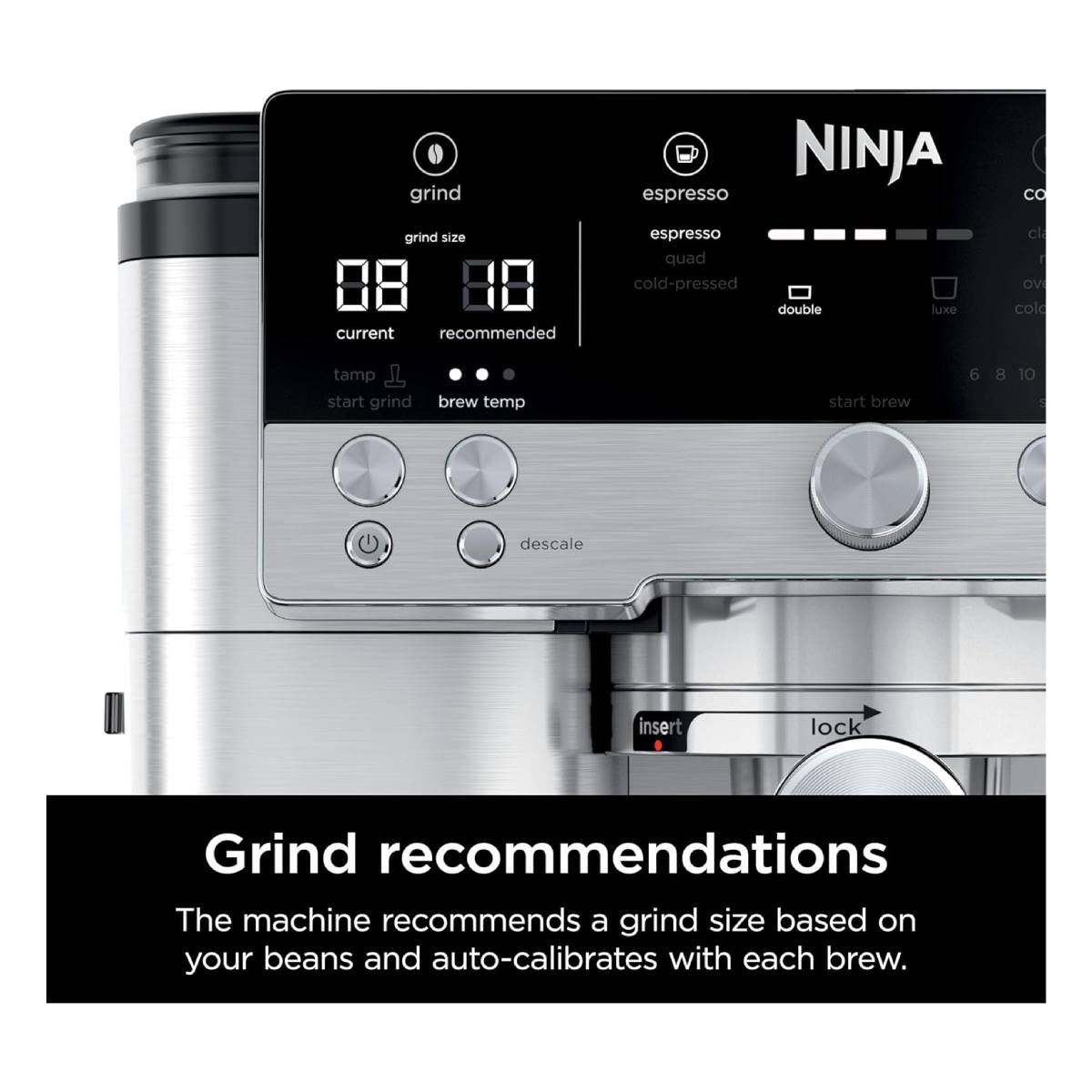 NINJA ES601 Luxe Πλήρως Αυτόματη Μηχανή Espresso, Ανοξείδωτο Ατσάλι | Ninja| Image 3