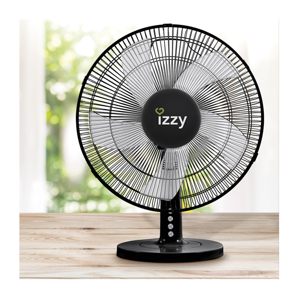 IZZY 223917 Επιτραπέζιος Ανεμιστήρας, 16" Μαύρο product image  | image 3