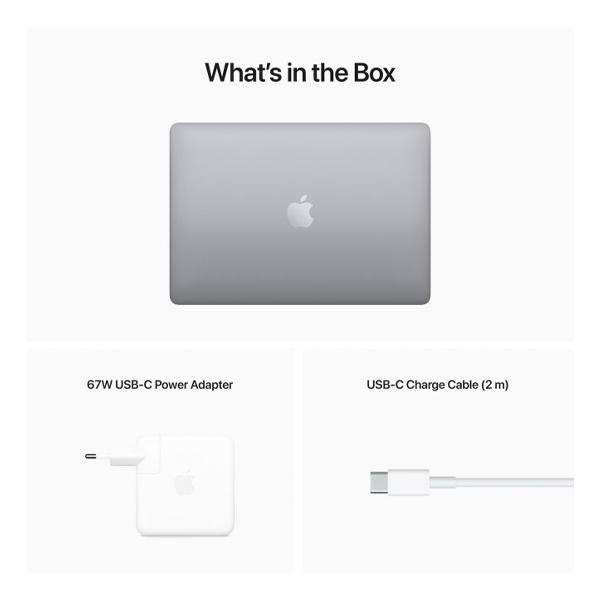 APPLE MNEH3GR/A MacBook Pro Φορητός Υπολογιστής, 13", Γκρίζο product image  | image 5