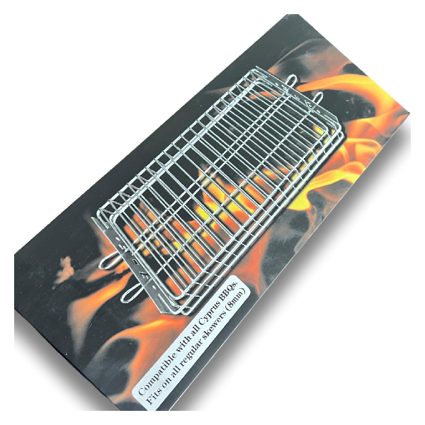 Ανοξείδωτη Σχάρα Καλάθι Ψησίματος 38X19X5 cm product image  | image 2