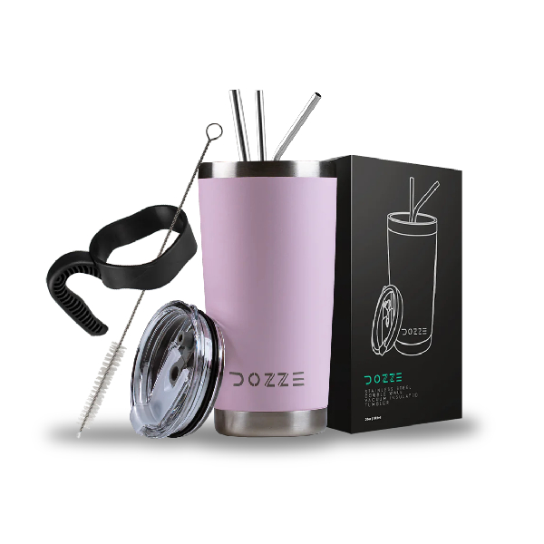 Image of suggested product: DOZZE Explorer Tumbler Ταξιδιωτικός Θέρμος, 590 ml, Creamy Ροζ