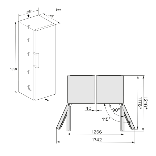 MIELE KS 4383 ED Μονόπορτο Ψυγείο product image  | image 5
