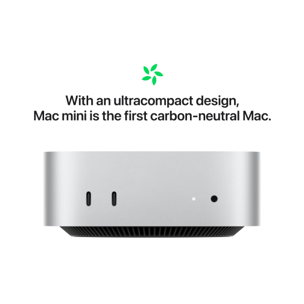 APPLE MU9E3GR/A Mac Mini M4, 16GB, 512GB SSD, Ασημί product image  | image 4