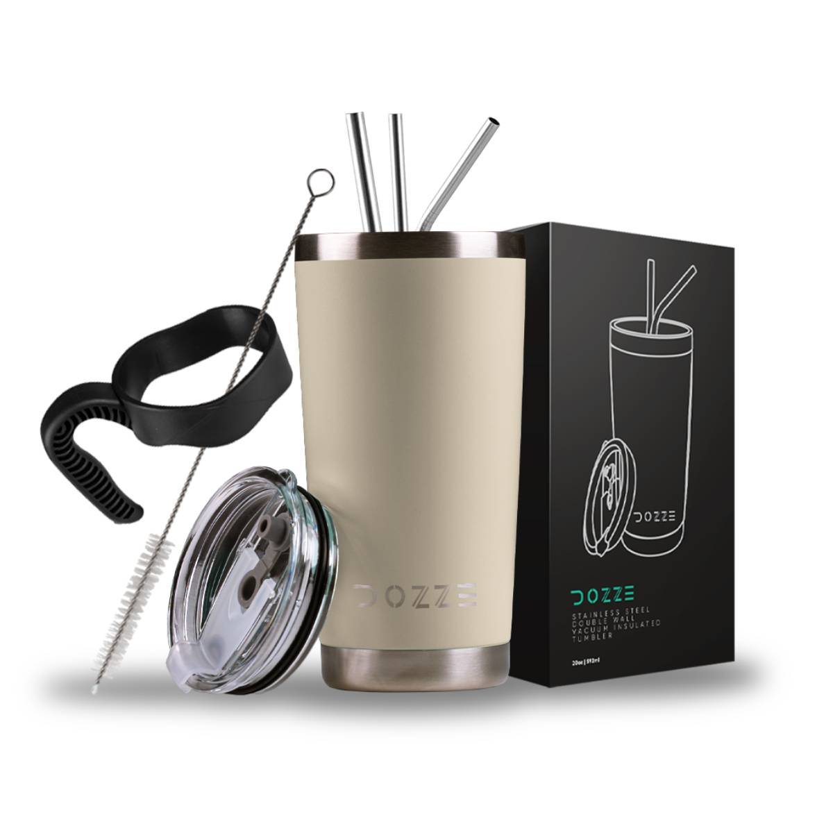 Image of suggested product: DOZEE Explorer Tumbler Ταξιδιωτικός Θέρμος 590ml, Almond Μπεζ