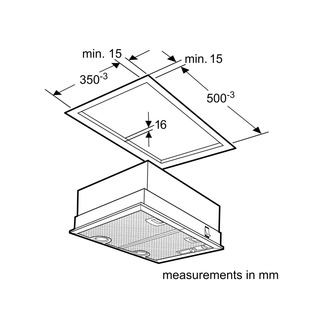 NEFF D5655X1 Canopy Εντοιχιζόμενος Απορροφητήρας product image  | image 3
